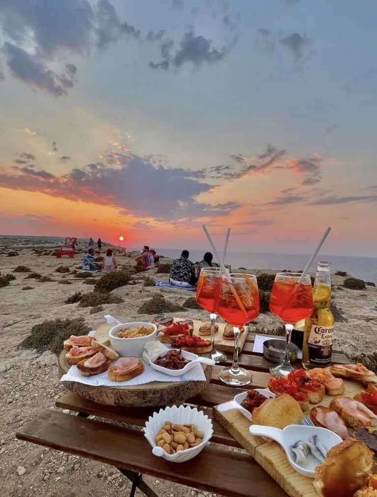 Tramonto a Lampedusa